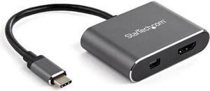 StarTech USB-C to HDMI 2.0 or Mini DisplayPort 1.2 Multiport Video Adapter