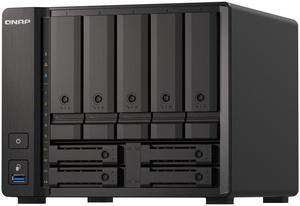 QNAP TS-H973AX-8G - NAS server - 9 bays - SATA 6Gb/s - RAID 0, 1, 5, 6, 10, 50, JBOD, 60, RAID TP - RAM 8 GB - 2.5 Gigab