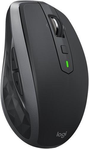 Logitech MX Anywhere 2S - Mouse - laser - 7 buttons - wireless - Bluetooth, 2.4 GHz - USB wireless receiver - graphite