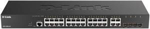 D-Link DGS 2000-28 - Switch - L3 - Managed - 24 x 10/100/1000 + 4 x combo Fast Ethernet/Gigabit SFP - rack-mountable