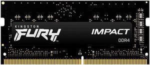 Kingston FURY Impact 32GB (1 x 32GB) 260-pin SO-DIMM DDR4 3200 MHz CL20 Black Memory (KF432S20IB/32)