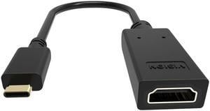 VISION Professional installation-grade USB-C to HDMI adapter - LIFETIME WARRANTY - plugs into USB-C and has full-sized H