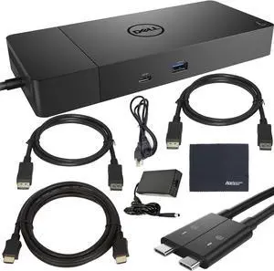 Dell WD19DCS WD19 DCS Performance Docking Station with Up to 210W Power Supply, Dock + ZoomSpeed HDMI Cable + 2 x ZoomSpeed DisplayPort Cables + Starter Bundle Dell WD19DCS WD19 DCS Performance Docking Station with Up to 210W Power Supply, Dock + ZoomSpeed HDMI Cable + 2 x ZoomSpeed DisplayPort Cables + Starter Bundle