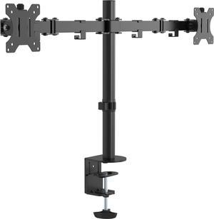 VISION Monitor Dual Desk Post Mount - LIFETIME WARRANTY - fits display 13 - 27" with VESA sizes 75 x 75 or 100 x 100 - 2