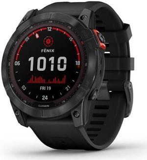 GARMIN FENIX 7X SOLAR PREMIUM MULTISPORT GPS WATCH SLATE GRAY WITH BLACK BAND
