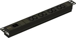 APC Easy Basic Rack PDU EPDU1016B - Power distribution unit (rack-mountable) - AC 200/208/230 V - 3680 VA - input: IEC 6