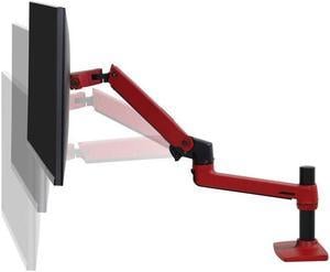 Ergotron LX - Mounting kit (pole, monitor arm, 2-piece desk clamp, extension) - for LCD display - red - screen size: up