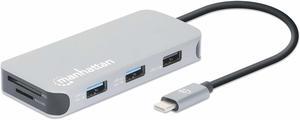 USB-C DOCK/HUB/READER 6-PORT-