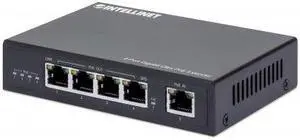 Intellinet 4-Port Gigabit Ultra PoE Extender, Adds up to 100 m (328 ft.) to PoE Range, 90 W PoE Power Budget, Four PSE Ports with up to 30 W Output, IEEE 802.3bt (PoE++ / 4PPoE) Compliant, Metal Housi