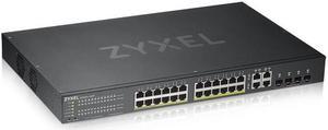 Zyxel GS1920-24HPv2 - Switch - smart - 24 x 10/100/1000 (PoE+) + 4 x combo Gigabit SFP + 4 x 10/100/1000 - rack-mountabl