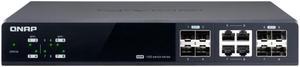 QNAP QSW-M804-4C - Switch - Managed - 4 x 10 Gigabit SFP+ + 4 x combo 10 Gigabit SFP+/RJ-45 - desktop, rack-mountable