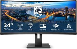Philips B Line 345B1C - LED monitor - curved - 34" - 3440 x 1440 WQHD - VA - 300 cd/m? - 3000:1 - 5 ms - 2xHDMI, Display