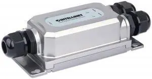 Intellinet Outdoor Vandalproof Gigabit PoE++ Injector, One 60 W Port, IEEE 802.3bt (4PPoE) Compliant, IP67 Waterproof, IK10 Vandalproof, Metal Housing