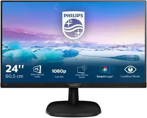 Philips V-line LED monitor 243V7QDAB - 61 cm (24") - 1920 x 1080 Full HD