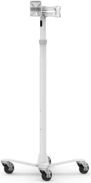 Compulocks Medical Rolling Cart Extended - VESA Compatible - Cart - for LCD display - medical - white - screen size: up