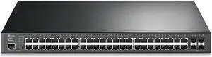TP-Link JetStream TL-SG3452P V1 - Switch - Managed - 48 x 10/100/1000 (PoE+) + 4 x Gigabit SFP - rack-mountable - PoE+ (