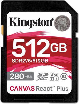 512GB SDXC CANVAS REACT PLUS U3