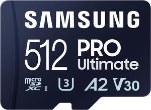 CARD 512GB Samsung PRO Ultimate microSDXC UHS-I inkl. Adapter