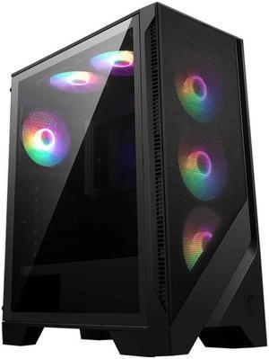 MSI MAG FORGE 120A AIRFLOW computer case Midi Tower Black Transparent