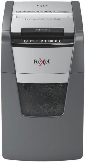 Rexel Optimum AutoFeed+ 130X paper shredder Cross shredding 55 dB 22 cm Black, Silver