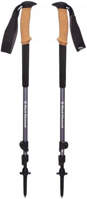 Black Diamond Trail Cork Granite Trekking Poles Black 140 cm