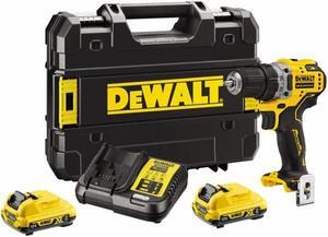 DEWALT DCD701D2-QW Cordless Drill 2x 12V 2Ah XR TSTAK Black, Yellow