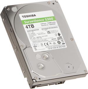 Toshiba S300 Surveillance - Hard drive - 4 TB - internal - 3.5" - SATA 6Gb/s - 5400 rpm - buffer: 128 MB