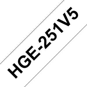 HGE-251V5 BLACK ON WHITE 5 PK