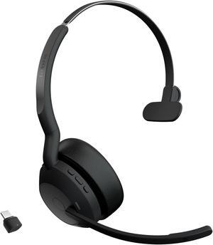 Jabra Evolve2 55 UC Mono - Headset - on-ear - Bluetooth - wireless - active noise cancelling - USB-C via Bluetooth adapt