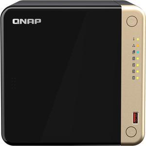 QNAP TS-464 - NAS server - 4 bays - SATA 6Gb/s - RAID RAID 0, 1, 5, 6, 10, JBOD - RAM 8 GB - 2.5 Gigabit Ethernet - iSCS