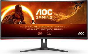 AOC Gaming CU34G2XE/BK - LED monitor - curved - 34" - HDR