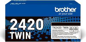 Brother Toner TN-2420TWIN Schwarz 2er Pack bis zu je 3.000 Seiten nach ISO 19752