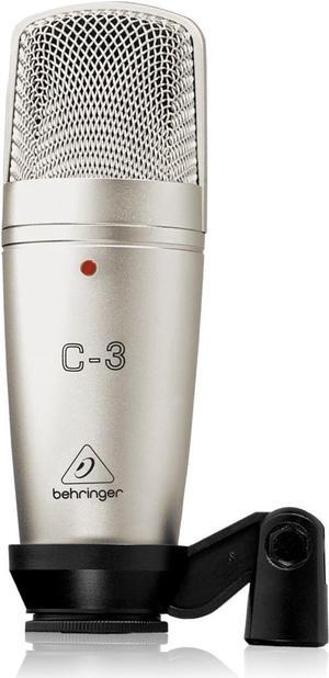 Behringer C-3 microphone Silver Studio microphone