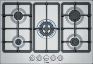 Bosch Serie 4 PGQ7B5B90 hob Stainless steel Built-in 75 cm Gas 5 zone(s)