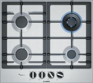 Bosch Serie 6 PCH6A5B90 hob Stainless steel Built-in 60 cm Gas 4 zone(s)