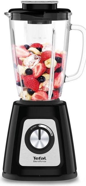 Tefal BlendForce II BL4358 blender 1.25 L Tabletop blender 800 W Black, Brushed steel