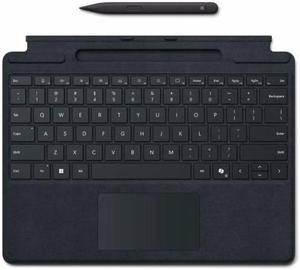 Microsoft Surface Pro Keyboard for Business - Keyboard - with pen storage - with accelerometer, touchpad - backlit - QWE