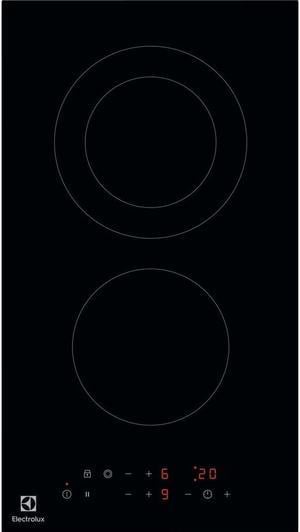 Electrolux LHR3233CK hob Black Built-in Ceramic 2 zone(s)