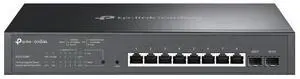 TP-Link JetStream TL-SG2210MP V4 - Switch - smart - 8 x 10/100/1000 (PoE+) + 2 x SFP - rack-mountable, desktop - PoE+ (1