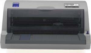 Epson LQ-630 Dot matrix flat-bed printer, 24 pins, 80 column, original + 4 copies, 300 cps HSD (10 cpi), Epson ESC/P2 -