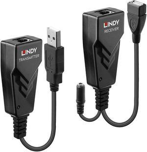 LINDY USB 2.0 Cat.5 Extender - transmitter and receiver - USB extender - USB, USB 2.0