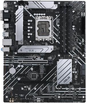 ASUS PRIME B660-PLUS D4 - Motherboard - ATX - LGA1700 Socket - B660 Chipset - USB 3.2 Gen 1, USB 3.2 Gen 2, USB-C 3.2 Ge