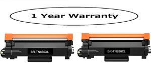 Search4Toner Compatible Replacement for Brother TN830 TN830XL 2PK High Yield 3000 Pages, Lower Cost Alternative to Name Brand Overall Defect Rates Less Than 1%, 100% Satisfaction Guaranteed