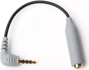 3.5mm TRS to TRRS Microphone Adapter Cable Convertor for iPhone Samsung HUAWEI OPPO VIVO XIAOMI SmartPhone & Camera Video Mic (1pcs)