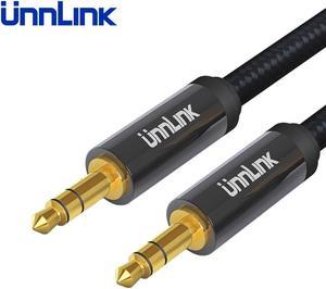 Unnlink HIFI 3 Pole TRS 3.5 Jack Audio Cable Aux Cable For Car Headphone Headset Speaker Wire Subwoofer Amplifiers Earphone (1pcs)