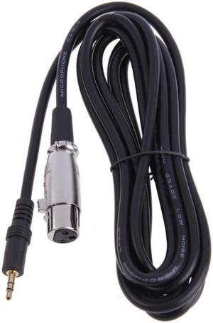 New XLR 3 Pin Female to Right angle 3.5 mm TRS to Right Angle 1/8 XLR3F for DV Camera Stereo Jack Microphone Mic Cable (1pcs)