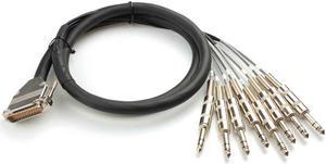 25 Pin D Sub to TRS Jack Cable. Serial db 25 Van Damme Multicore Snake Loom Lead with 10FT (1pcs)