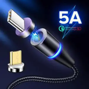 Charger USB Type C Cable For  P30 P20 Pro Mate 20 10 9  20 Magnet Micro USB Type-C Fast Charging Phone Cord