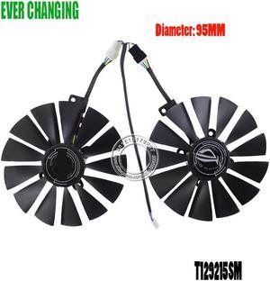 T129215SM DC12V 0.25AMP Graphics / Video Card Cooler Fan FOR ASUS STRIX RX570 4G GAMINGGraphics Card Cooling Fan