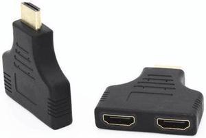 10 Packs HDMI Port Male to 2 Female Splitter Cable Professional 1 In 2 Out HDMI Adapter Converter Supports 1080P